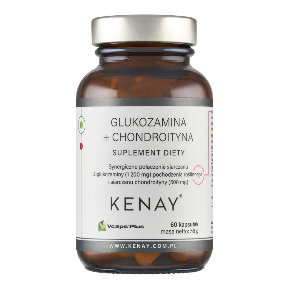 Kenay Glukozamina + Chondroityna, 60 kapsułek