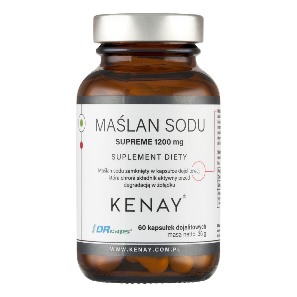 Kenay Maślan sodu Supreme 1200 mg, 60 kapsułek