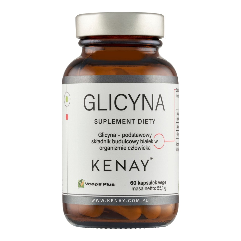 Suplement diety, Kenay, Glicyna 800 Mg, 60 Kaps.
