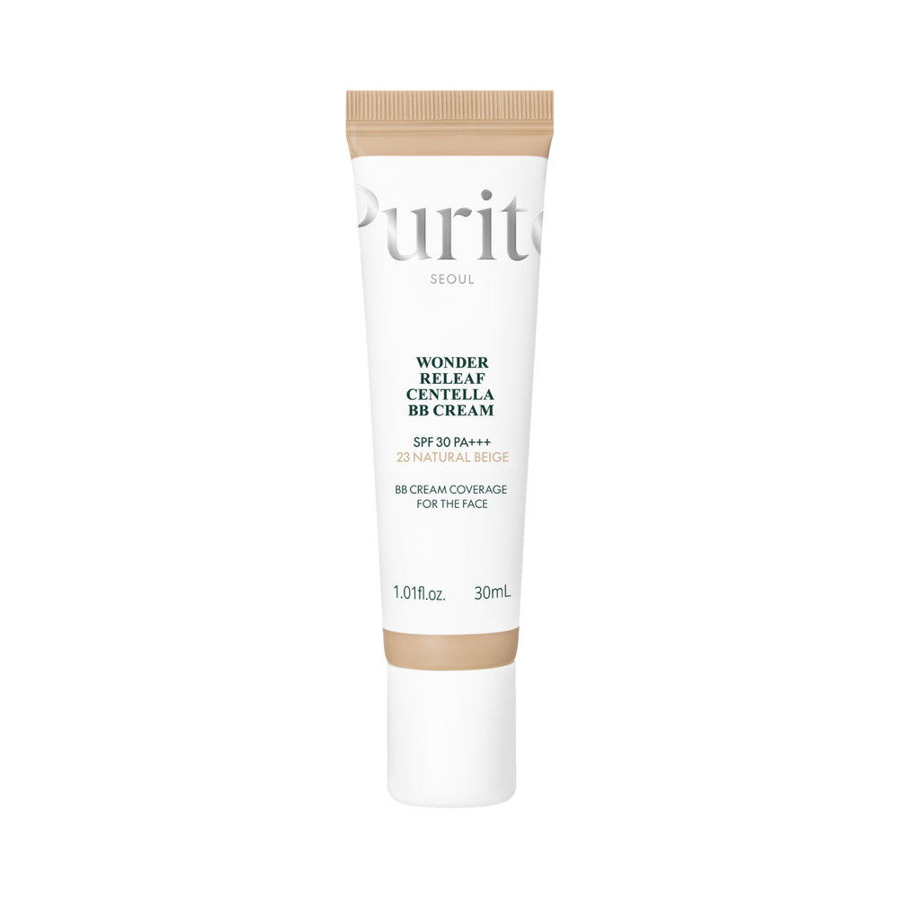 Purito Wonder Releaf Centella, regenerujący krem BB z wąkrotą azjatycką, 23 Natural Beige, SPF 30, 30 ml