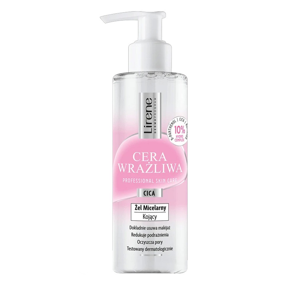 LIRENE Cera Wrażliwa kojący żel micelarny do twarzy 145ml