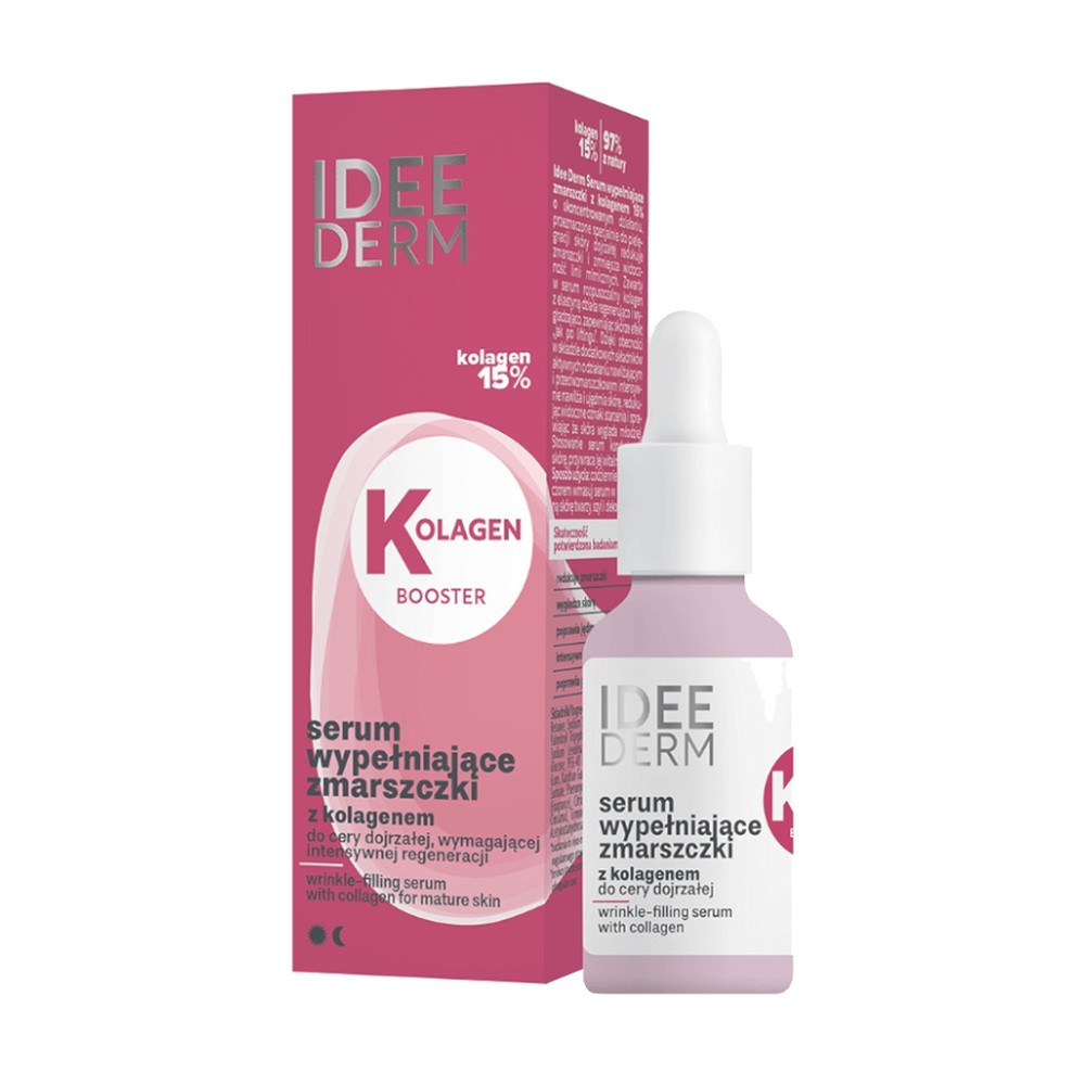 Idee Derm, serum wypełniające zmarszczki, kolagen 15%, 30 ml