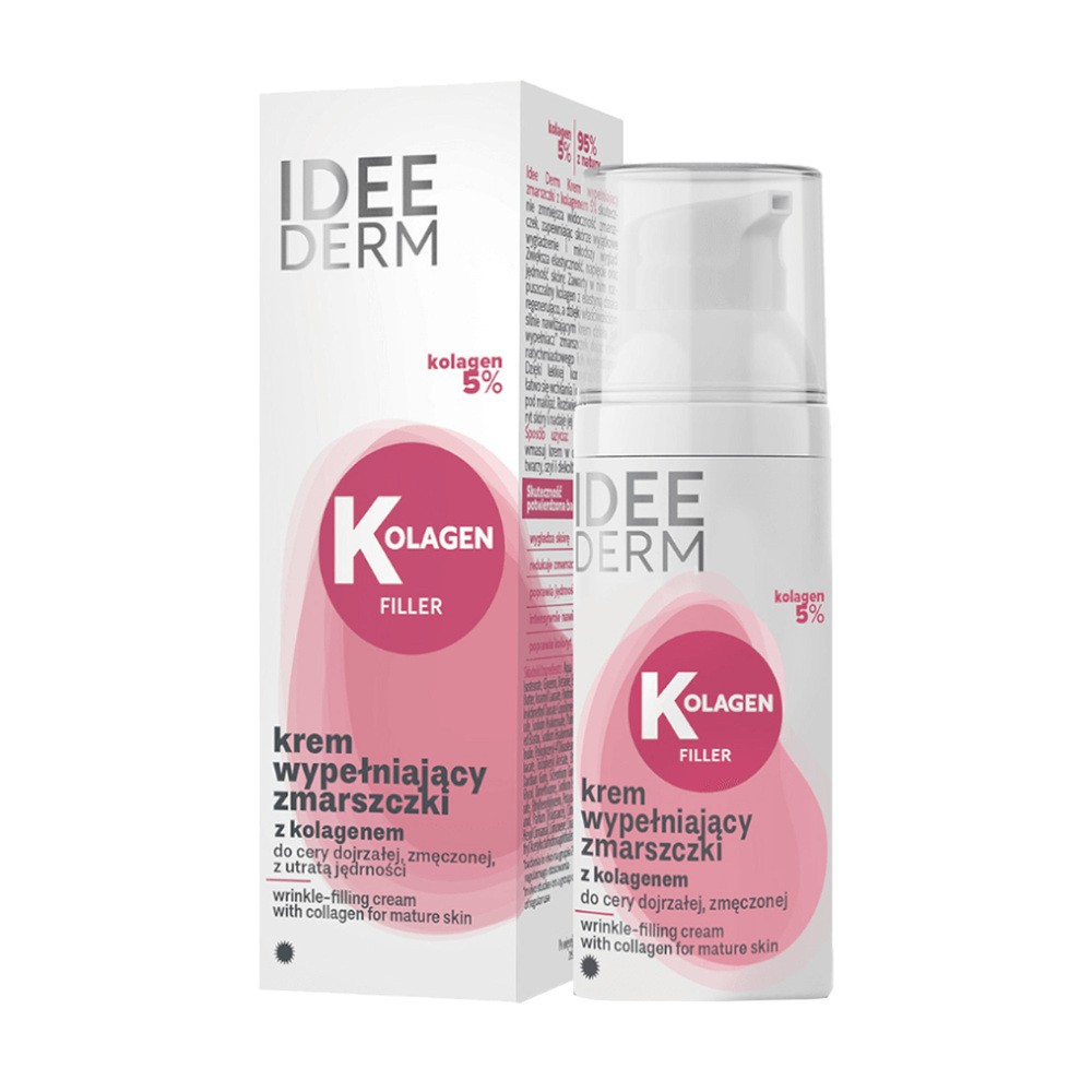 Idee Derm, krem wypełniający zmarszczki, kolagen 5%, 50 ml