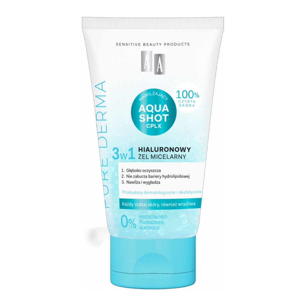 AA Pure Derma Hialuronowy Żel Micelarny 3w1 150ml