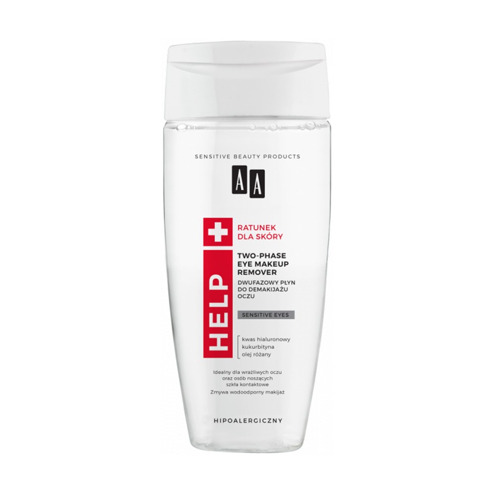 AA Help Dwufazowy Płyn Do Demakijażu Oczu 150ml