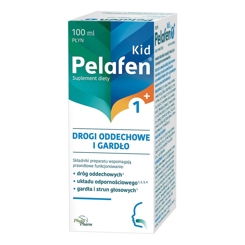 Pelafen Kid 1+ Drogi oddechowe i gardło, 100 ml