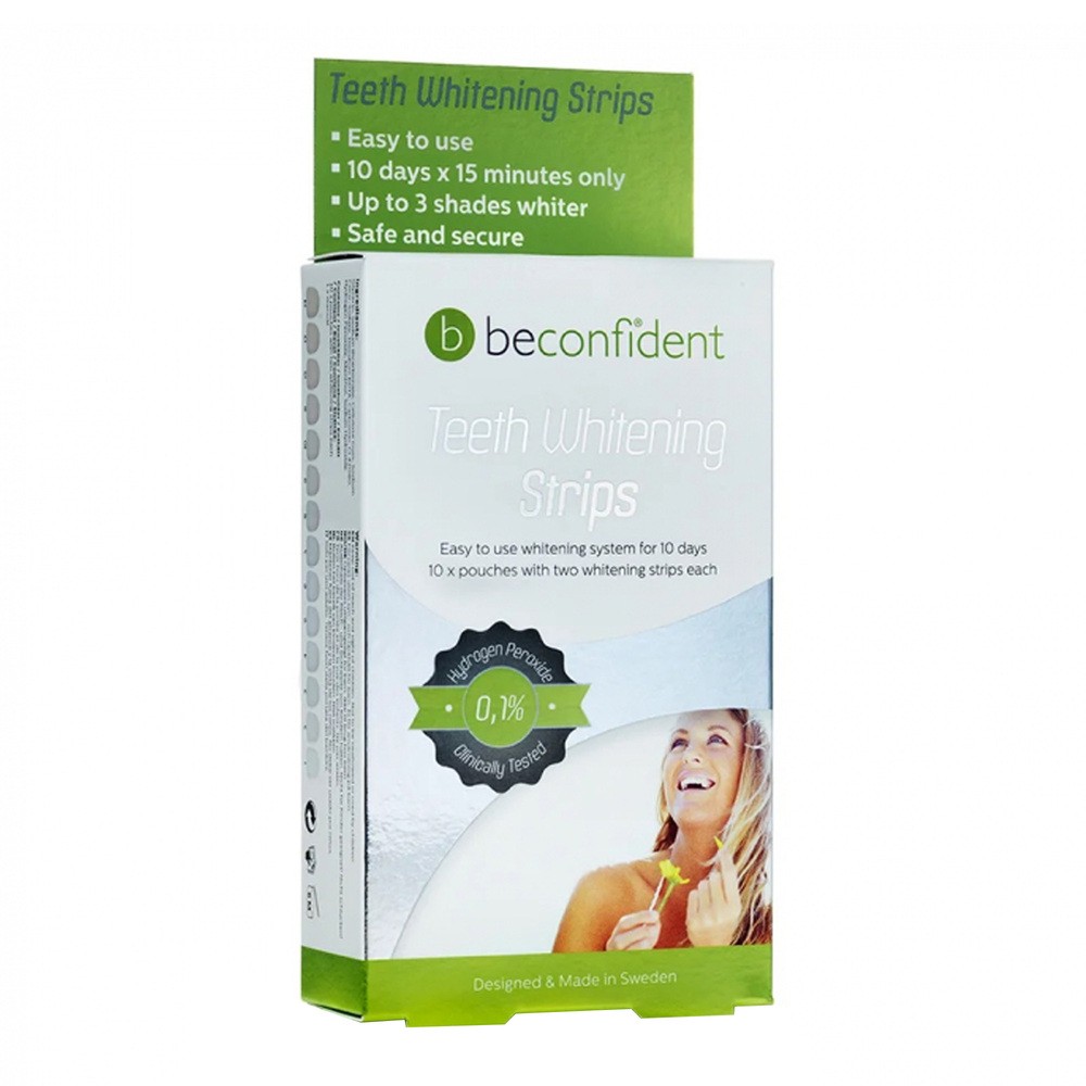 Beconfident Teeth Whitening Strips, paski wybielające, 20 szt.