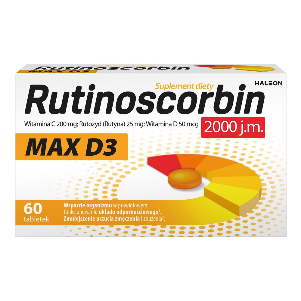 Rutinoscorbin Max D3, 60 tabletek