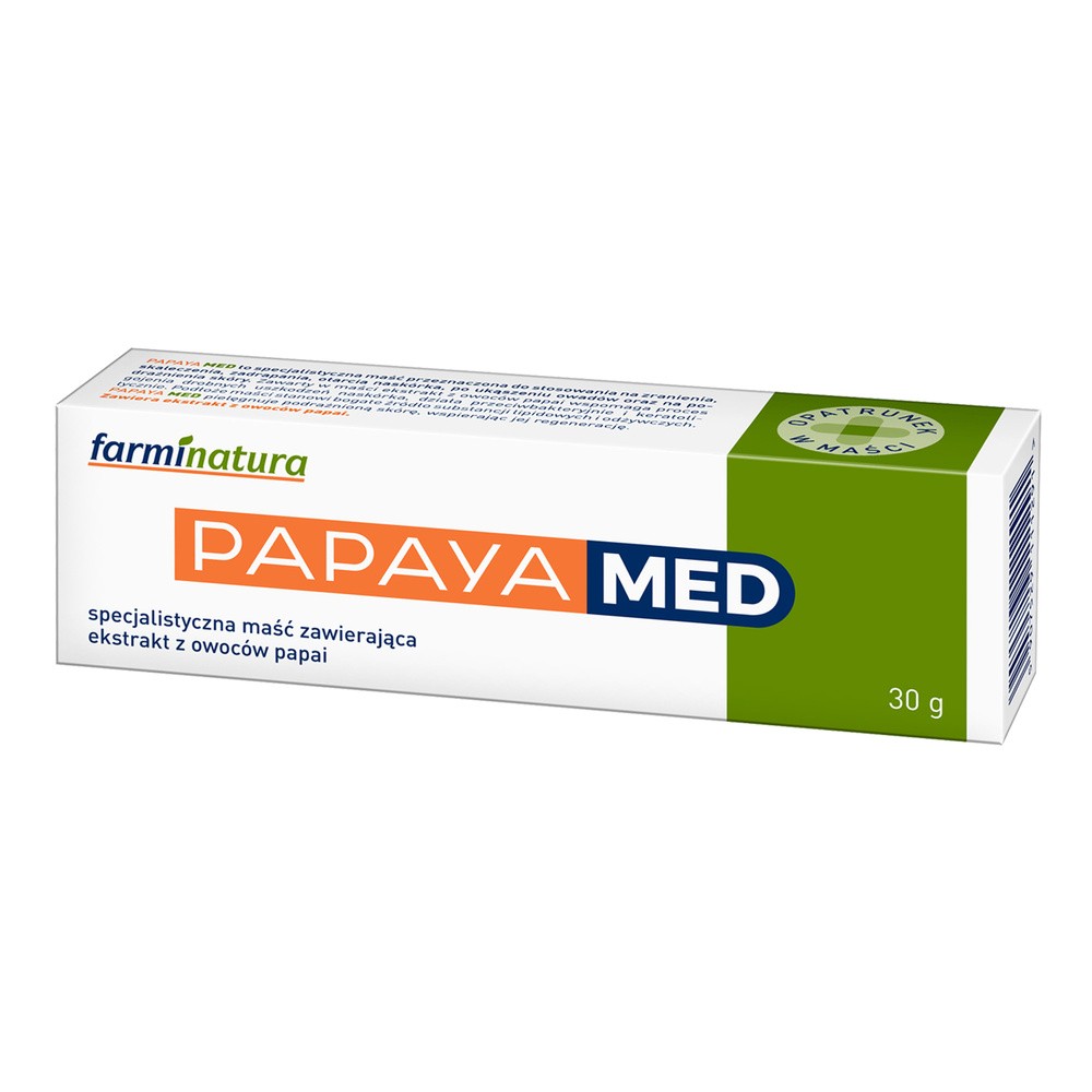 Papaya Med, specjalistyczna maść z ekstraktem z papai, 30 g