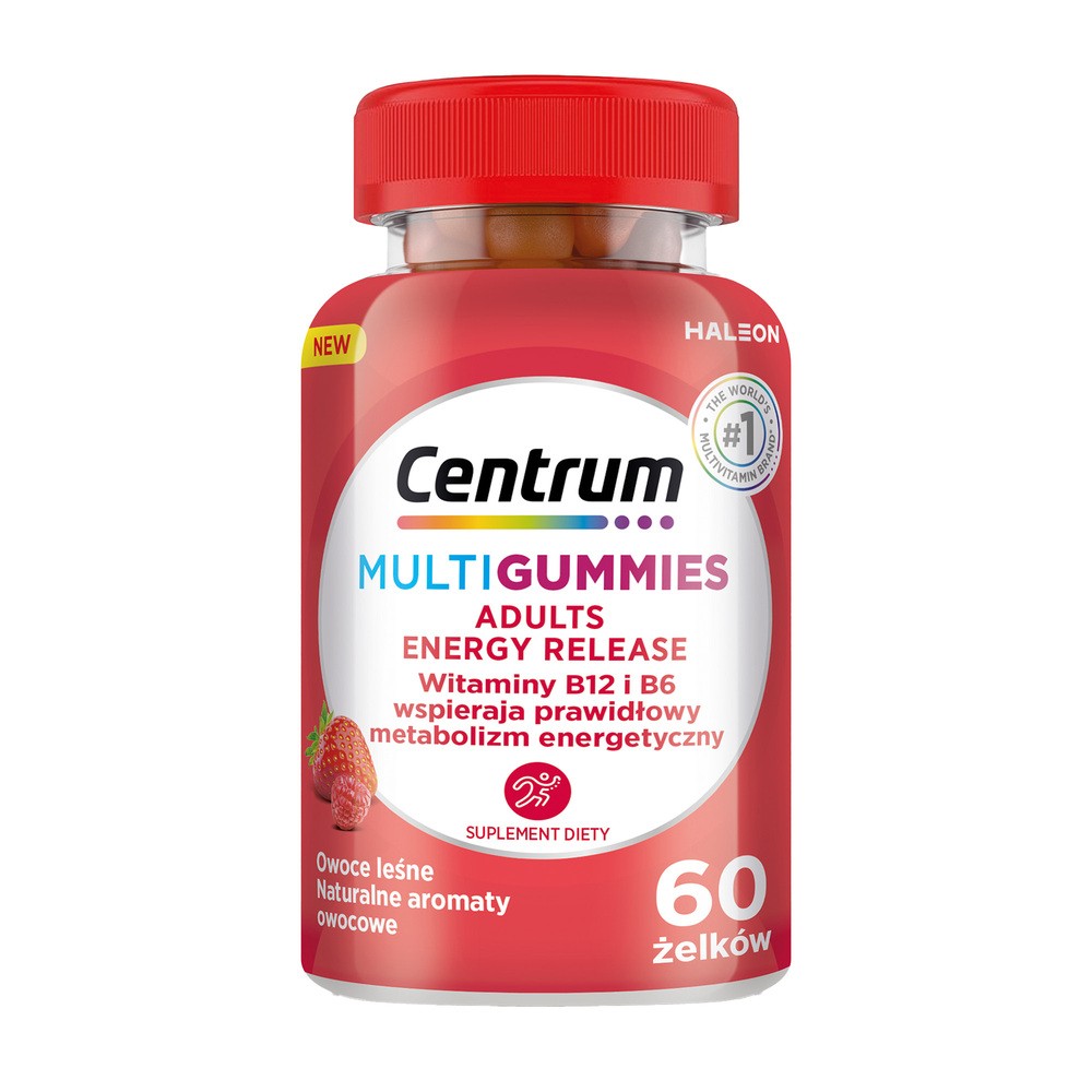 Centrum MultiGummies Adult Energy Release, żelki, 60 sztuk