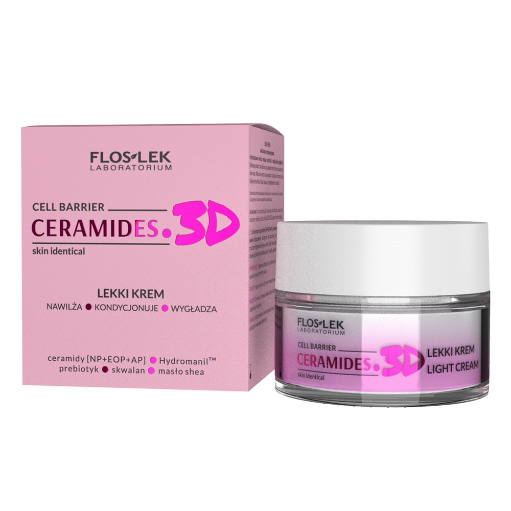 FLOSLEK CERAMIDES. 3D Lekkim krem do twarzy 50 ml