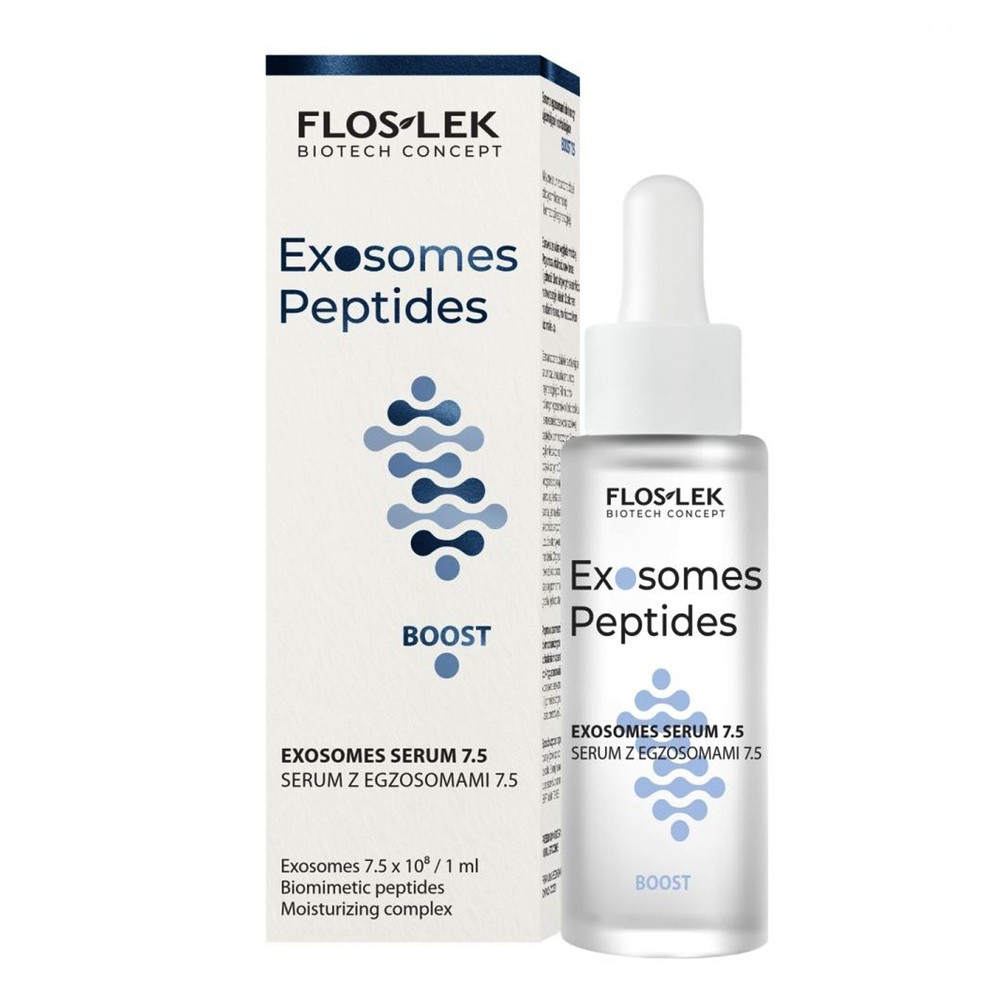 Floslek BioTech Concept Exosomes Peptides, serum do twarzy z egzosomami 7,5 Boost, ujędrniające i rewitalizujące, 30 ml