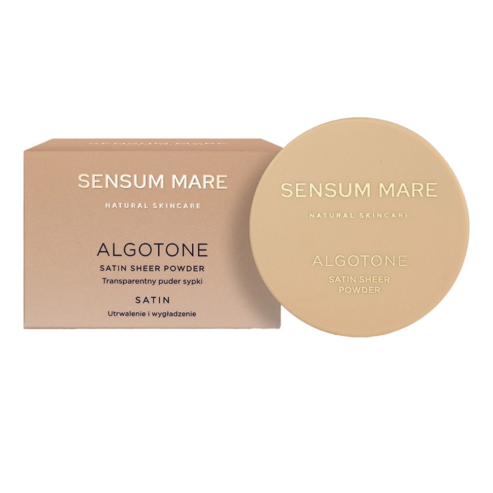 Sensum Mare Algotone Transparentny puder sypki, Satin