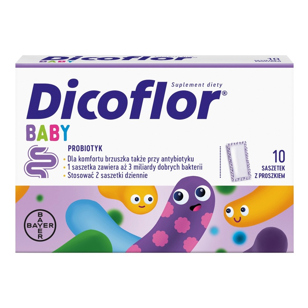 Dicoflor Baby, dla niemowląt i dzieci, 10 saszetek