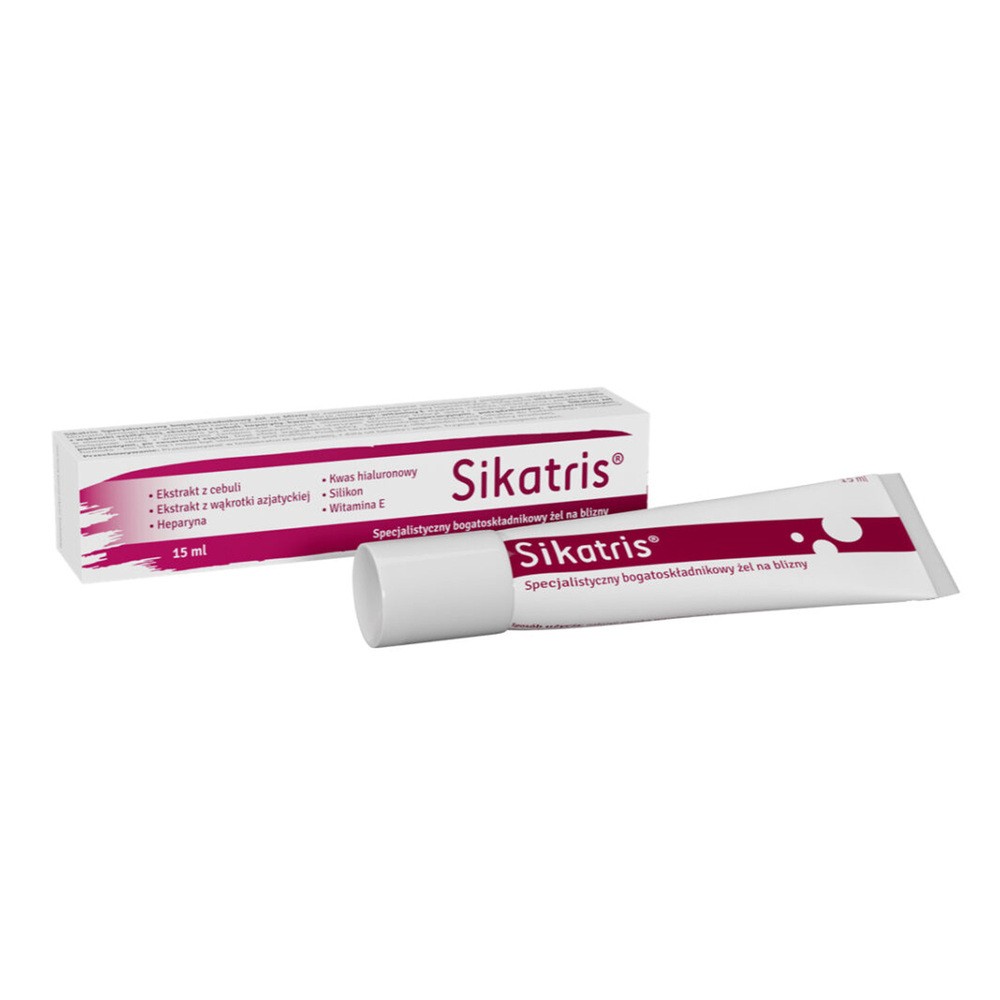 Sikatris, specjalistyczny bogatoskładnikowy żel na blizny, 15 ml