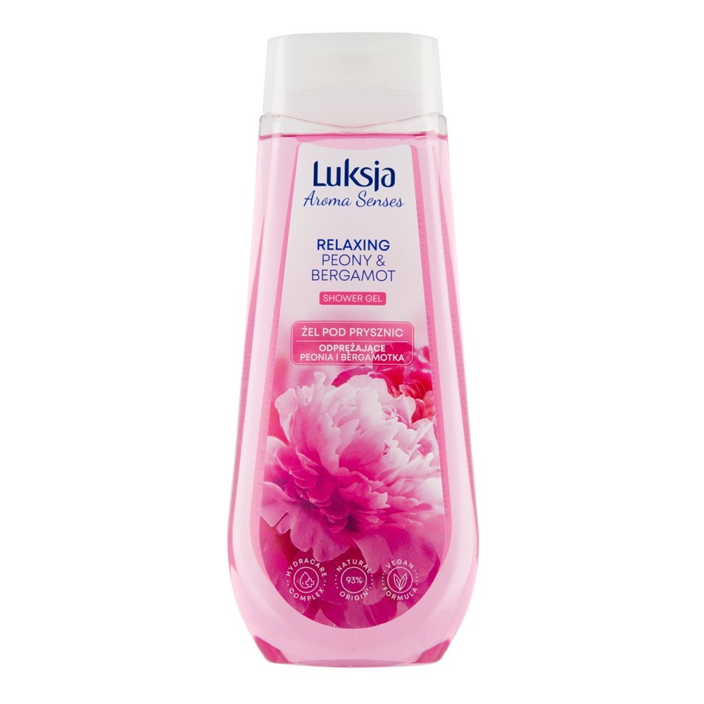 LUKSJA AROMA SENSES ŻEL POD PRYSZNIC PEONIA I BERGAMOTKA 500ML