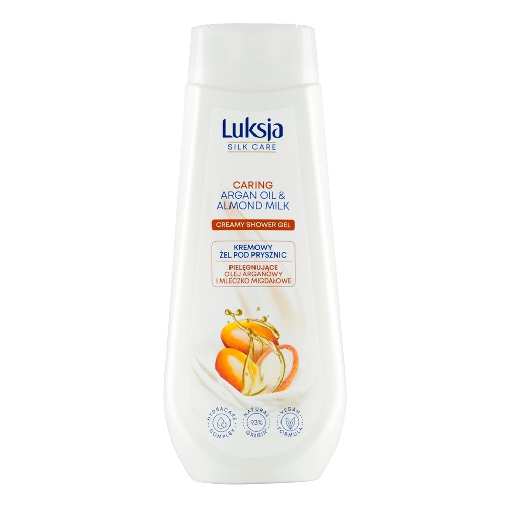 LUKSJA SILK CARE KREMOWY ŻEL POD PRYSZNIC OLEJ ARGANOWY I MLECZKO MIGDAŁOWE 500ML