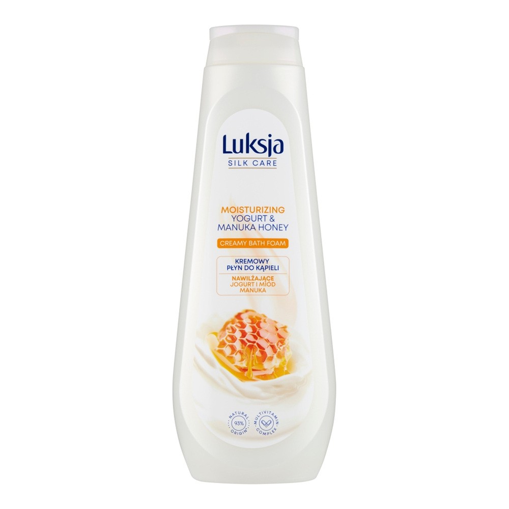 Luksja Silk Care Yogurt&Manuka Honey kremowy płyn do kąpieli 900 ml