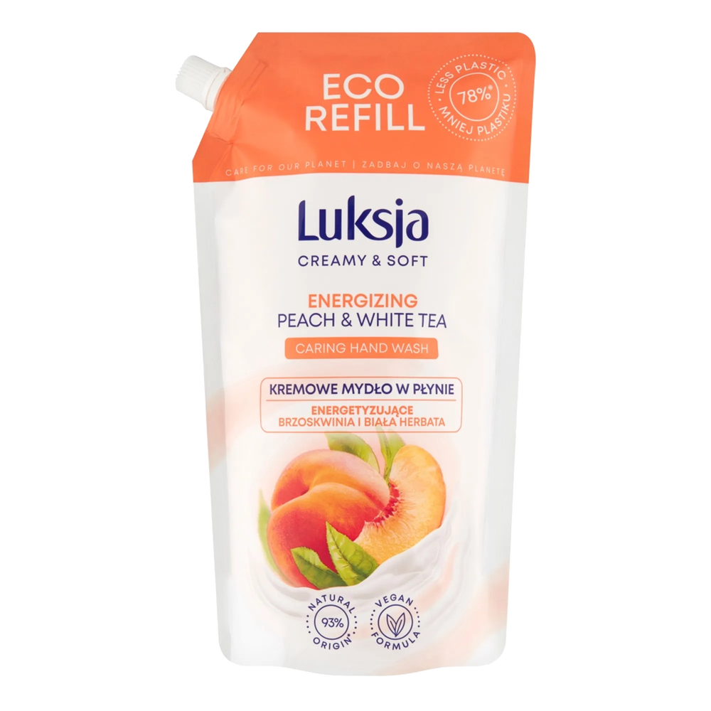 Luksja - Mydło w płynie Peach Zapas 900ml