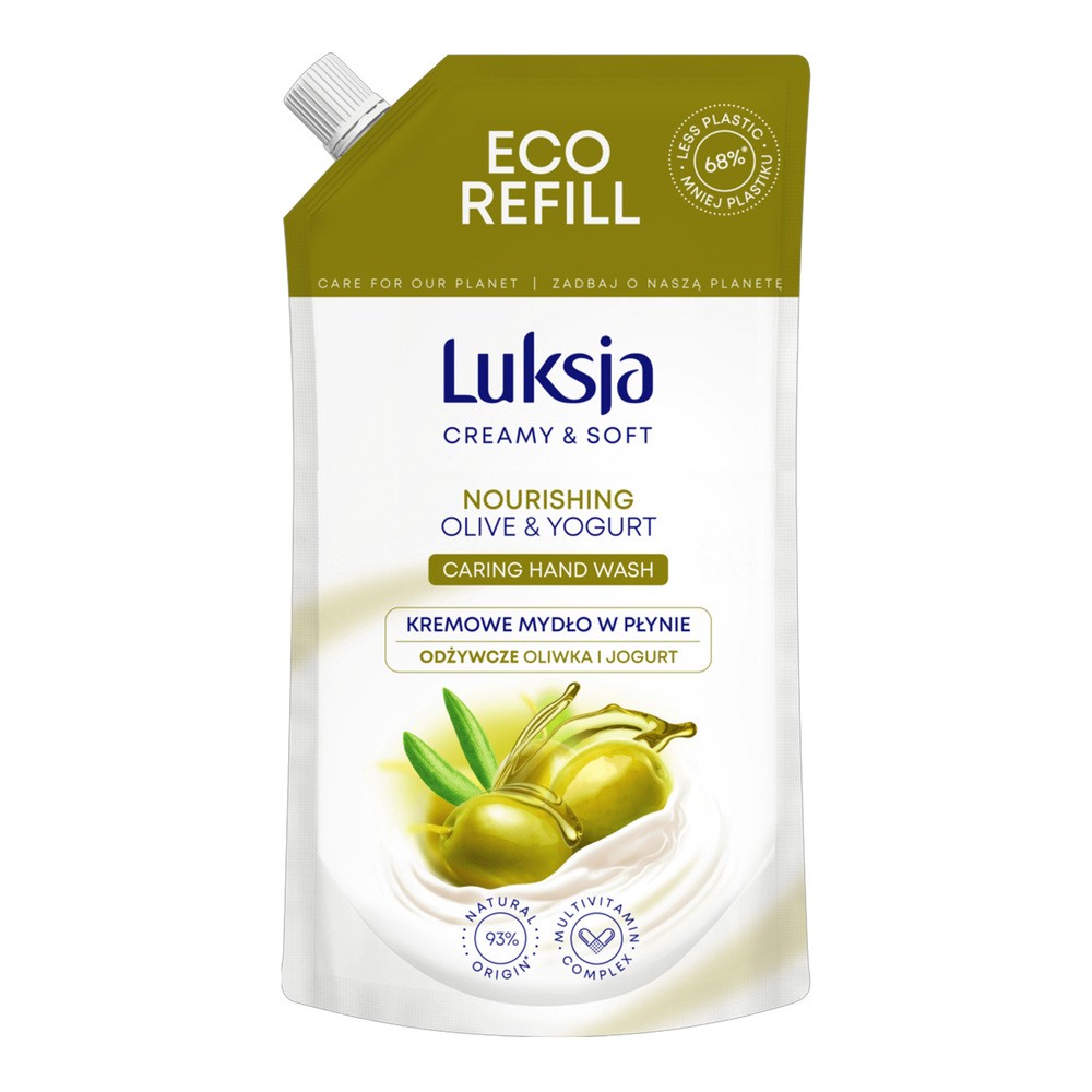 LUKSJA CREAMY & SOFT MYDŁO W PŁYNIE OLIWKA I JOGURT ZAPAS 400ML