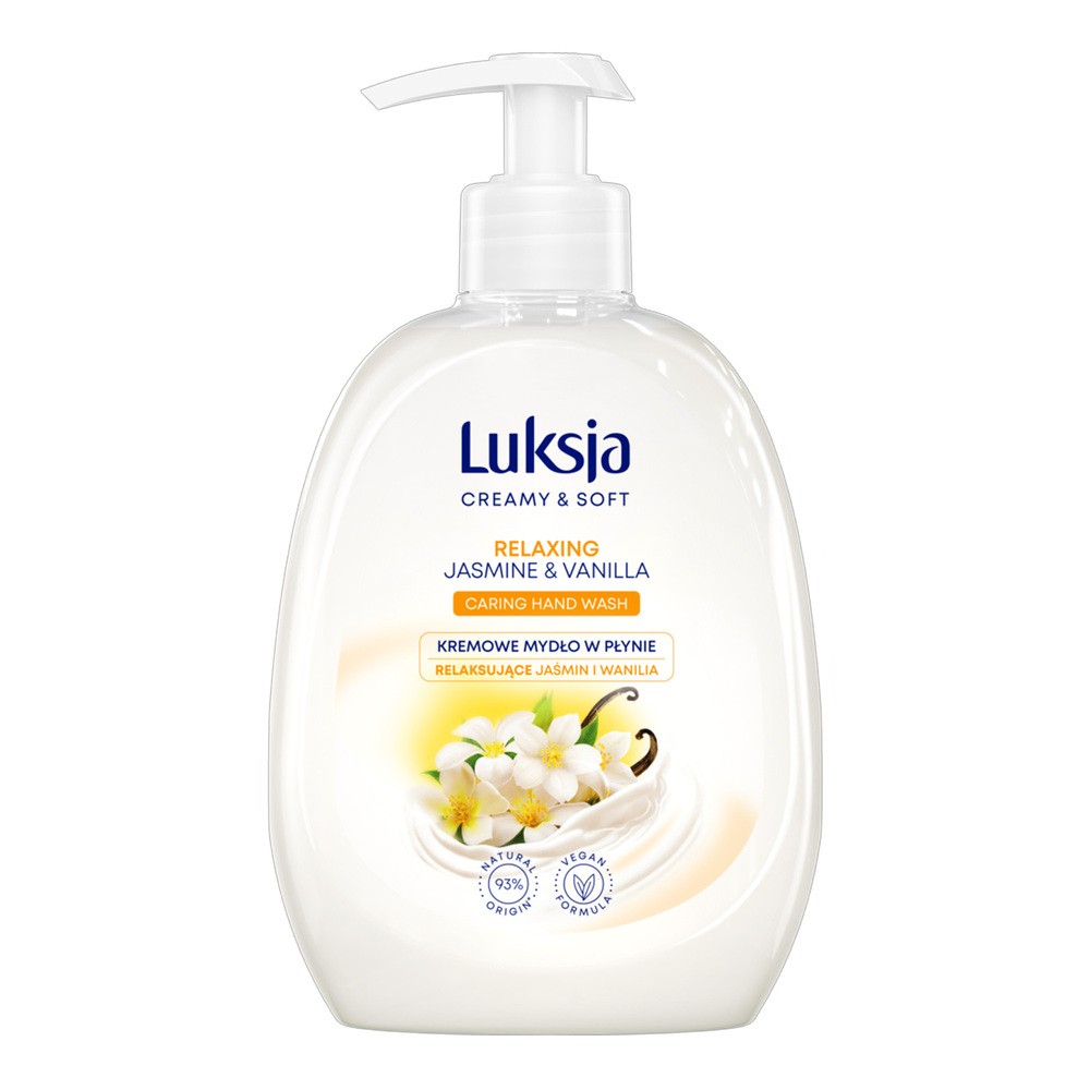 LUKSJA Creamy & Soft Kremowe mydło w płynie Jaśmin i Wanilia, 500ml