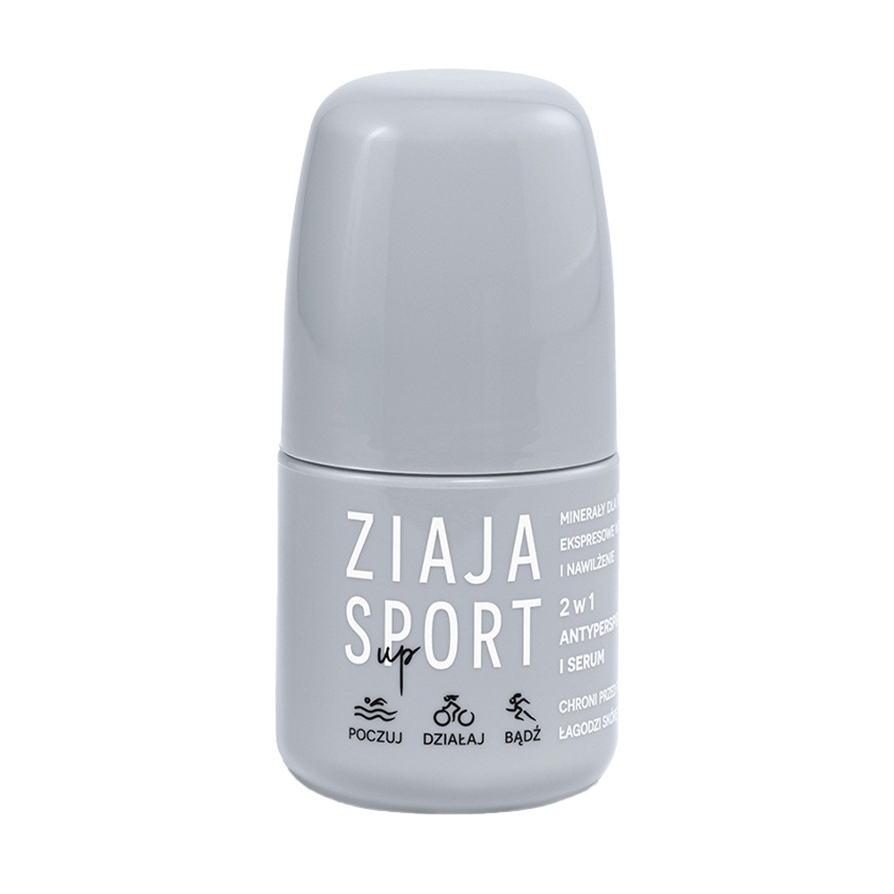 Ziaja Sport Up Minerały Dla NMF antyperspirant w kulce i serum 2w1 60 ml