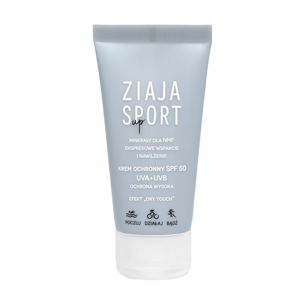 Ziaja Sport Nawilżający Krem Do Twarzy Wysoka Ochrona SPF 50 Na Dzień 50ml
