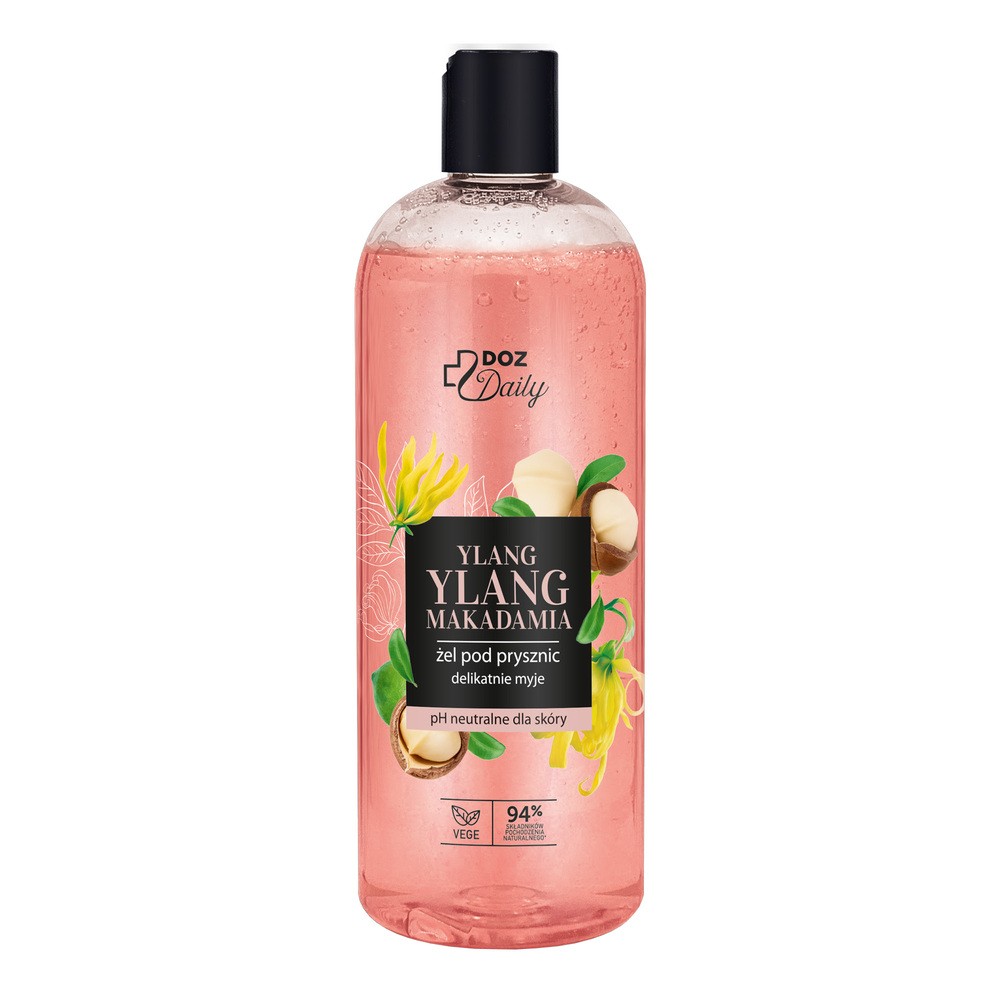DOZ Daily, żel pod prysznic, Ylang Ylang Makadamia, 500 ml