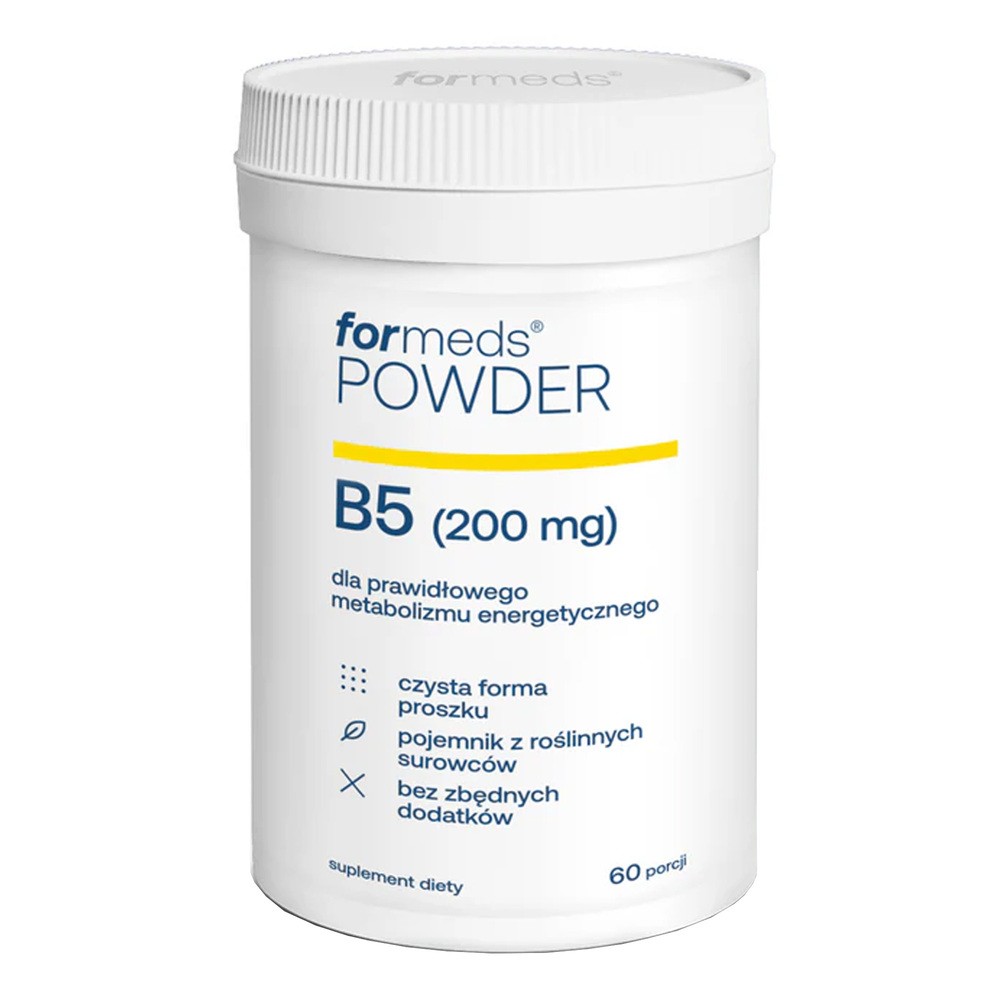 POWDER B5, Witamina B5 (Kwas Pantotenowy) w Proszku, Formeds