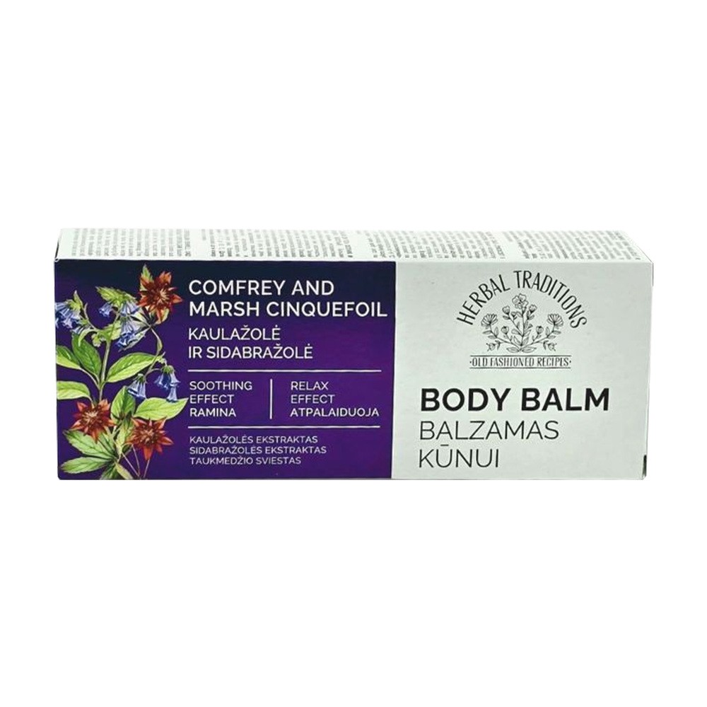 Herbal Traditions Body Balm, Balsam do ciała żywokost i siemiopalecznik, 75 ml