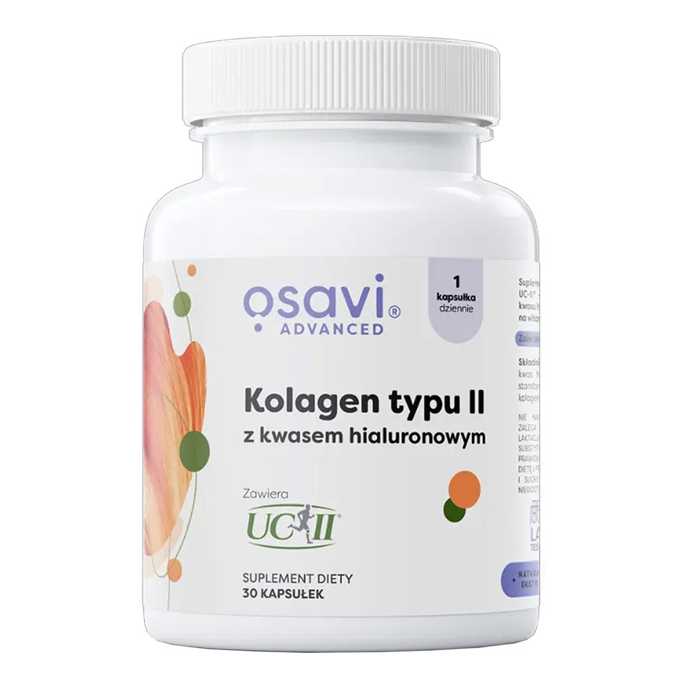 OSAVI Advanced Kolagen Typu II z kwasem hialuronowym, 30 kapsułek
