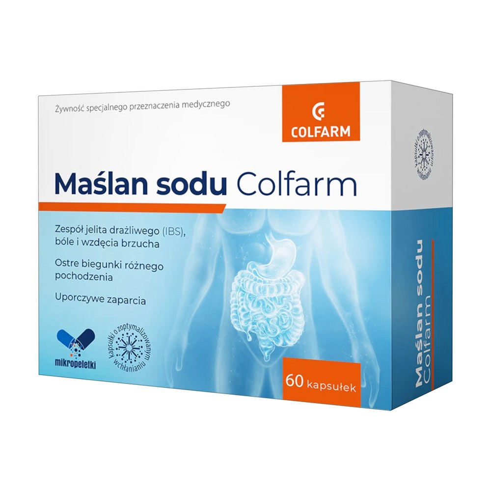 Colfarm Maślan Sodu suplement diety 60 kaps.