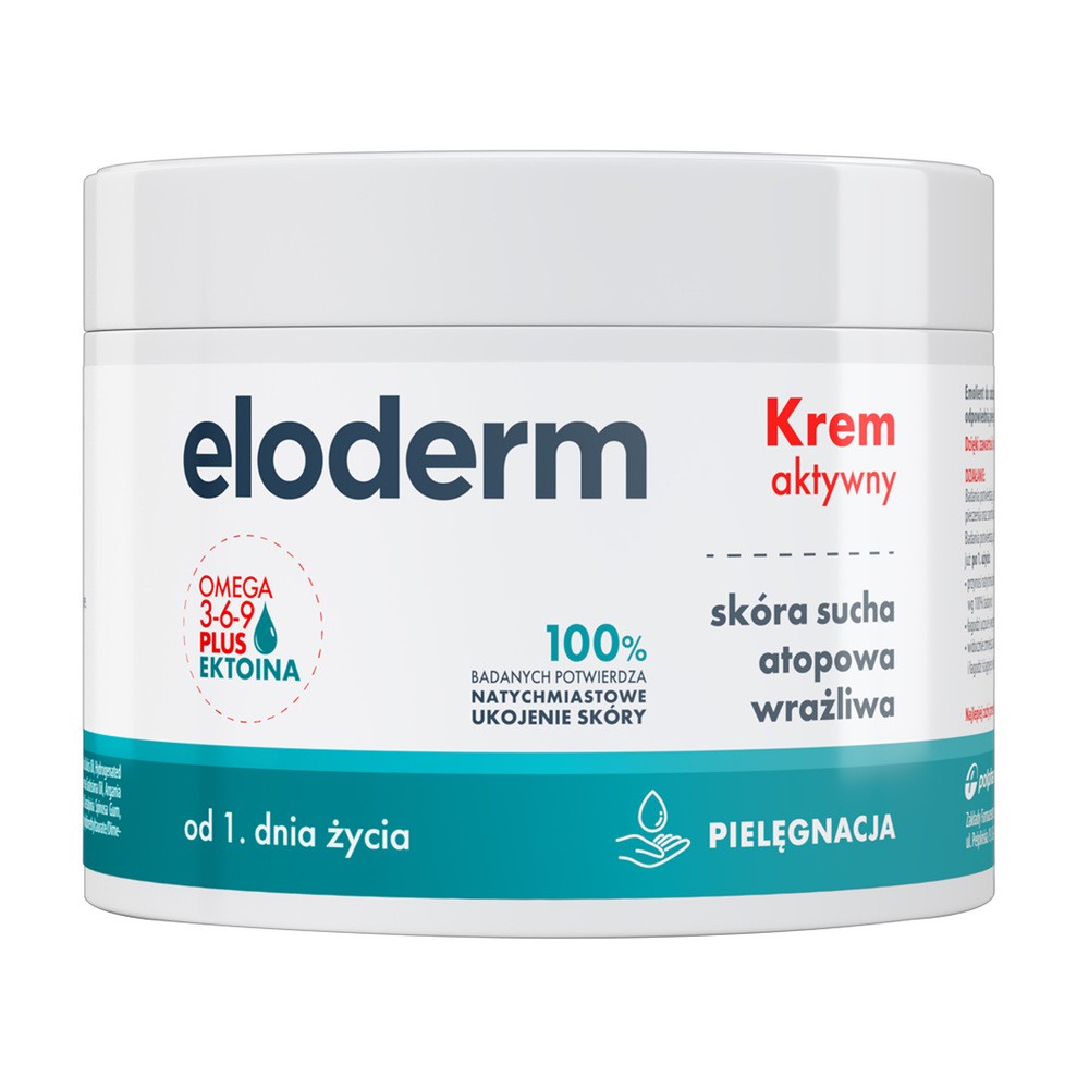 Eloderm krem aktywny od 1 dnia życia do skóry suchej, atopowej i wrażliwej 300 ml