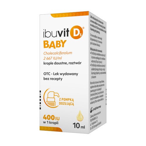 Ibuvit D3 Baby, krople doustne, roztwór, 10 ml