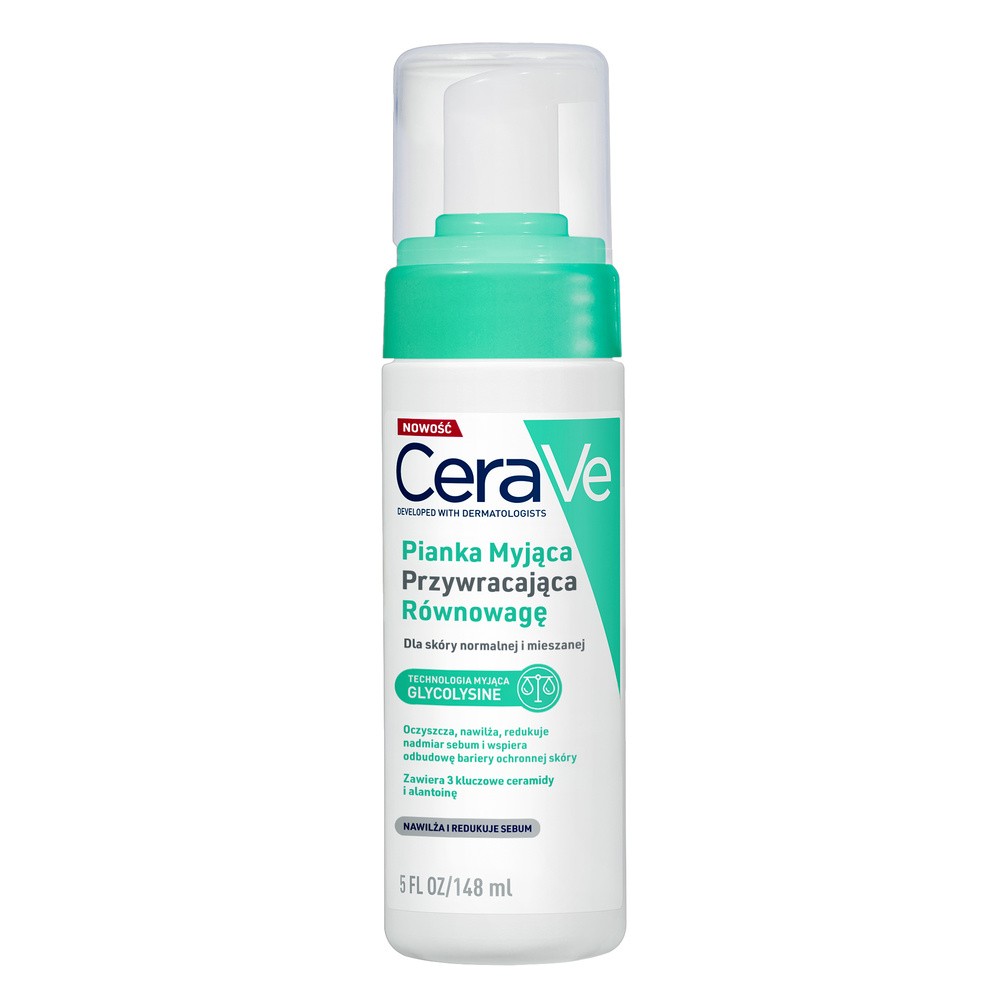 CeraVe Pianka myjąca przywracająca równowagę, 148 ml