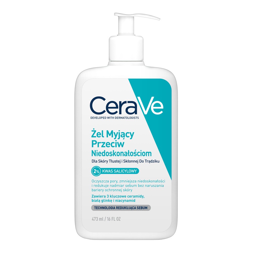 CeraVe Żel myjący przeciw niedoskonałościom, 473 ml