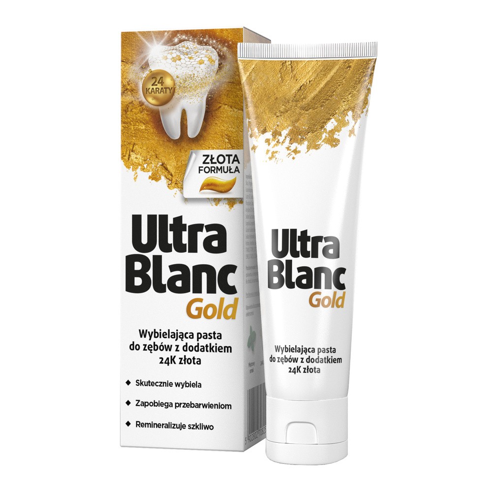 UltraBlanc Gold, wybielająca pasta do zębów, 75 ml