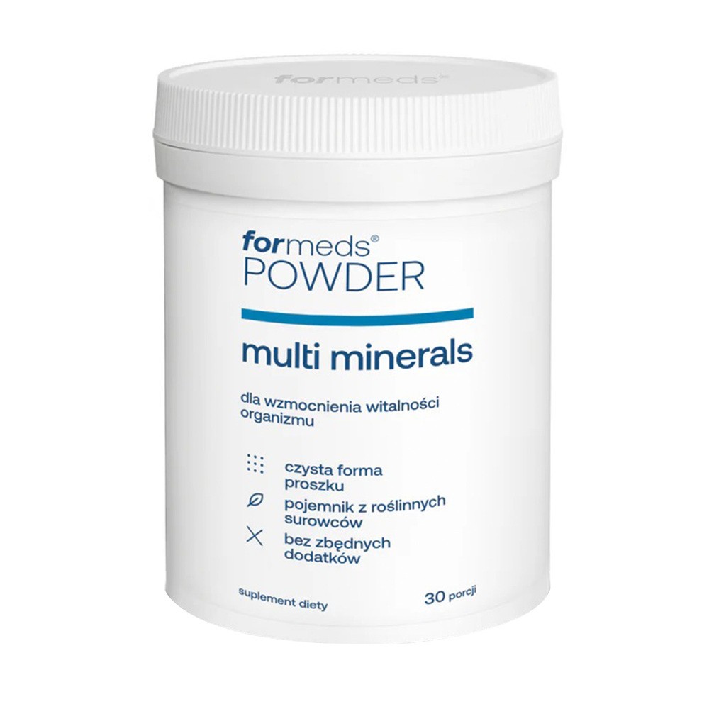 Suplement diety, ForMeds, POWDER multi minerals, 30 porcji
