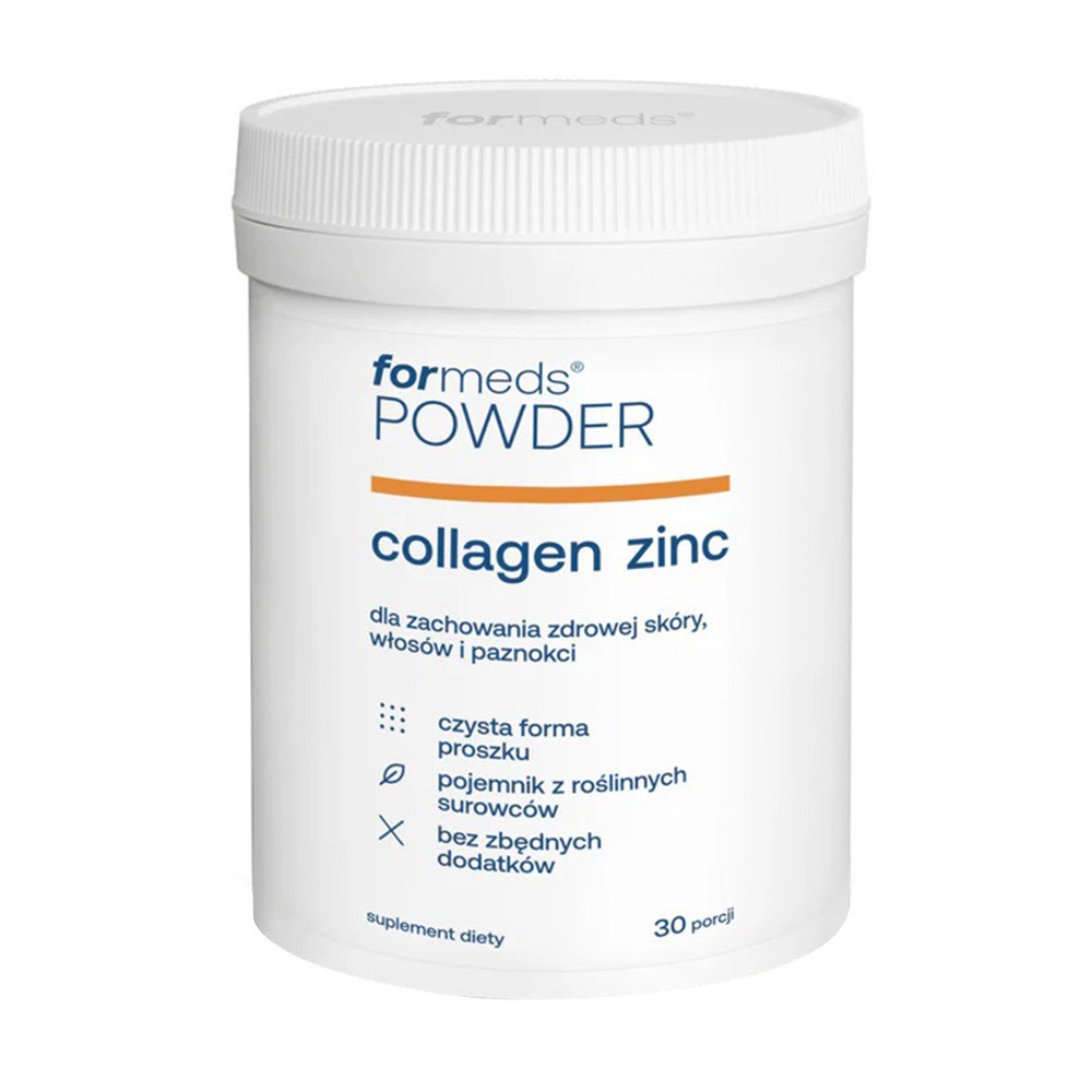 ForMeds, Powder COLLAGEN ZINC Kolagen i cynk, Suplement diety, 30 porcji