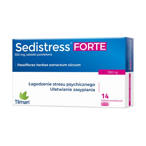 Sedistress Forte 500 mg, 14 tabletek powlekanych