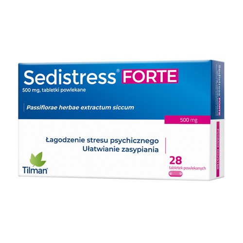 Sedistress Forte 500 mg, 28 tabletek powlekanych