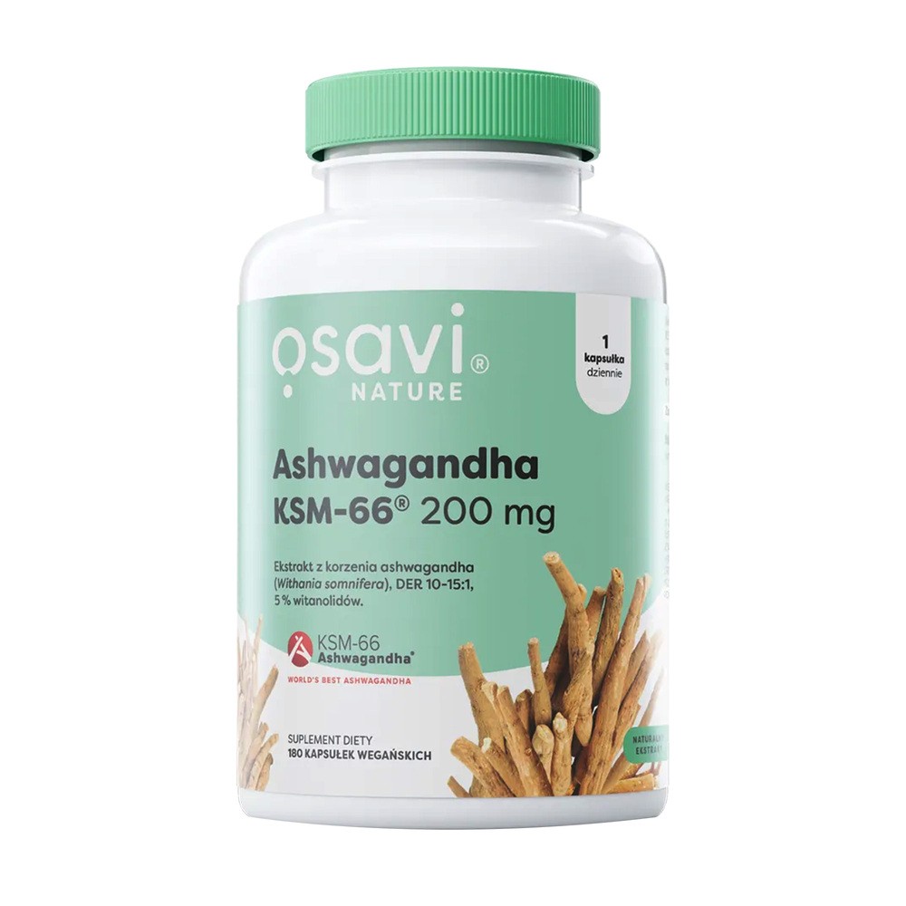 Osavi Ashwagandha KSM-66® 200 mg suplement diety 180 kaps.