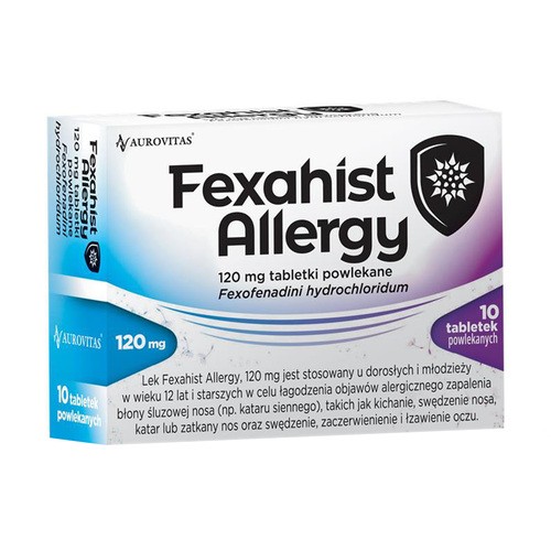 Fexahist Allergy, 120 mg, tabletki powlekane, 10 sztuk