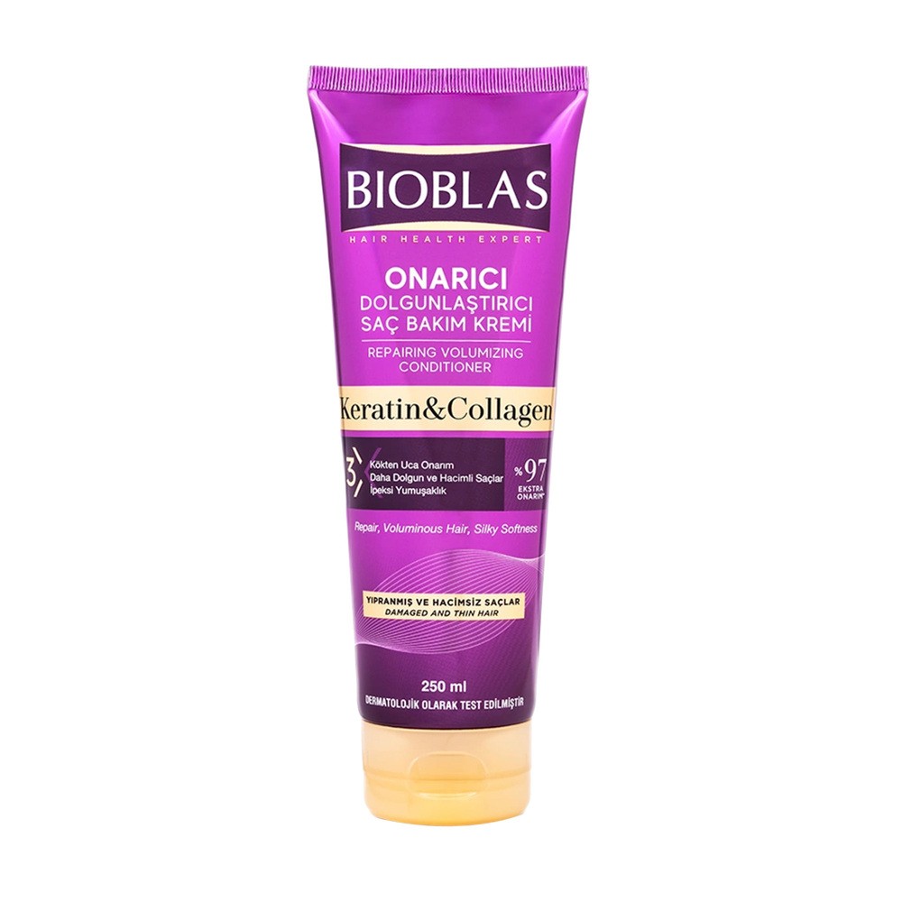 Bioblas Collagen&Keratin, odżywka do włosów cienkich i wiotkich, 250 ml