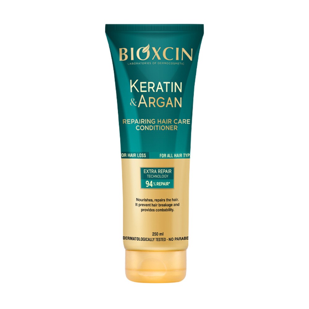 Bioxcin, Keratin & Argan, Odżywka regenerująco-odbudowująca, 250 ml