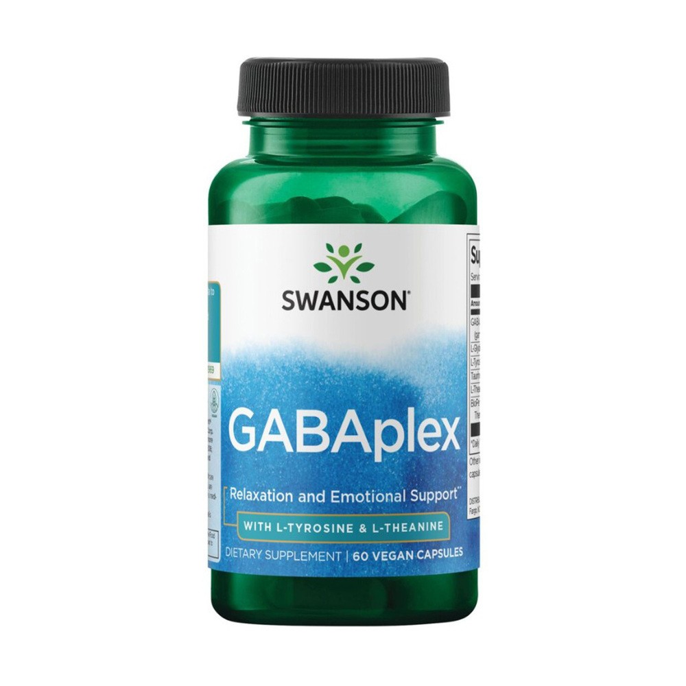 Swanson GABAplex With L-Tyrosine & L-Theanine, kapsułki, 60 szt.