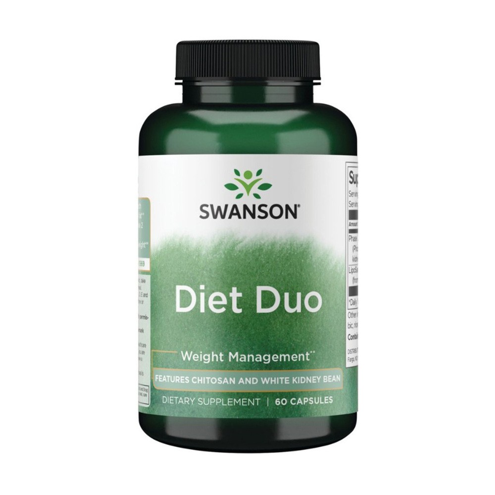 Swanson Diet Duo Chitosan & White Kidney Bean Kapsułki, 60 szt.