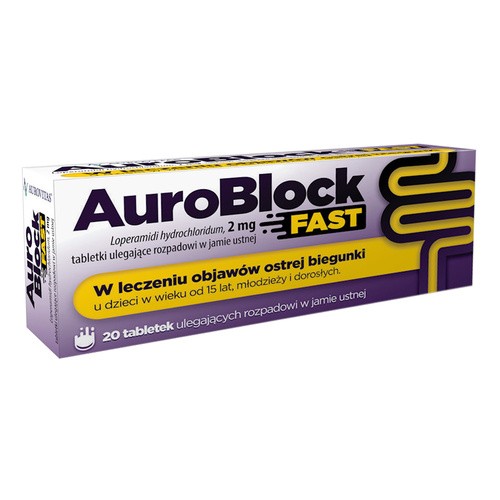 AuroBlock Fast 2mg, tabletki ulegające rozpadowi w jamie ustnej, 20 sztuk