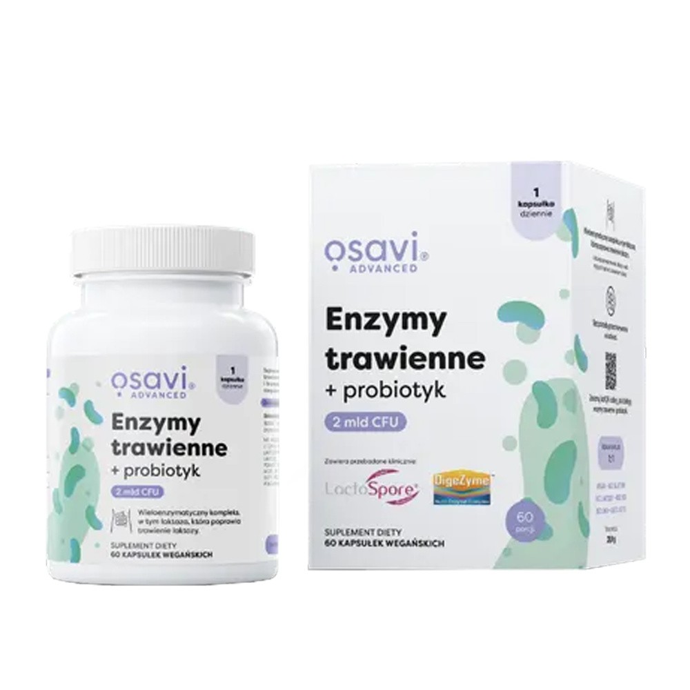 Osavi Advanced Enzymy trawienne + probiotyk, 60 kaps.