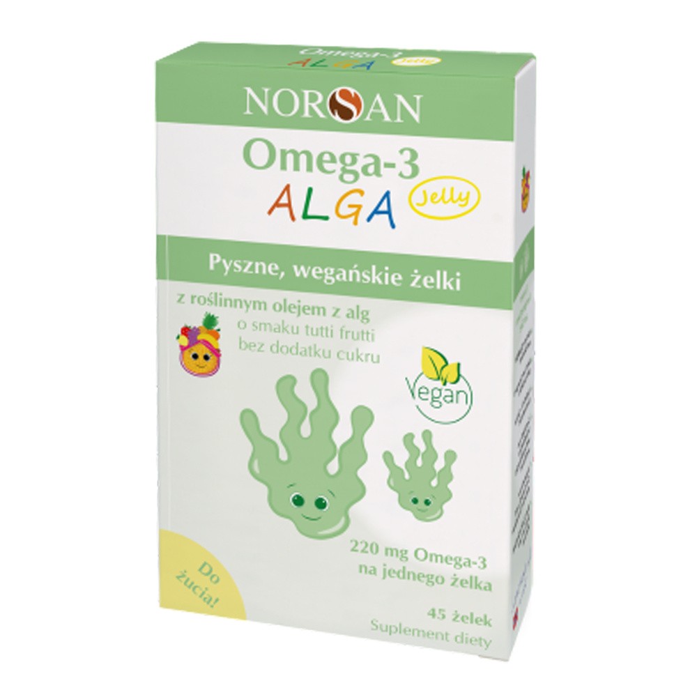 Norsan Omega-3 Alga Jelly żelki 45 szt.